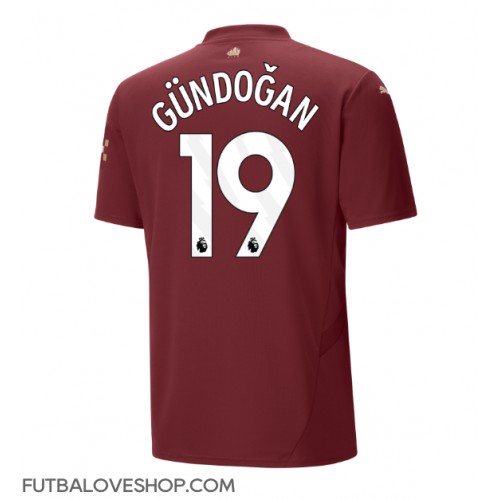 Dres Manchester City Ilkay Gundogan #19 Tretina 2024-25 Krátky Rukáv